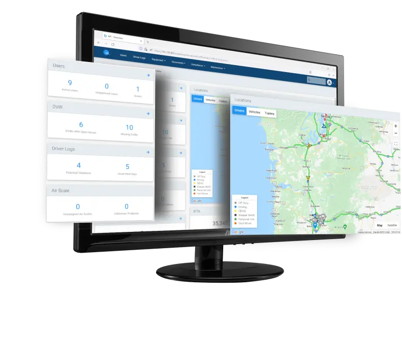 The SBL TRANS Tech dashboard keeps your trucking companies data in one place